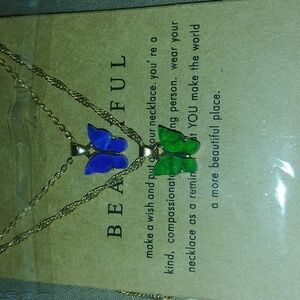 3 Pcs Butterfly Necklaces